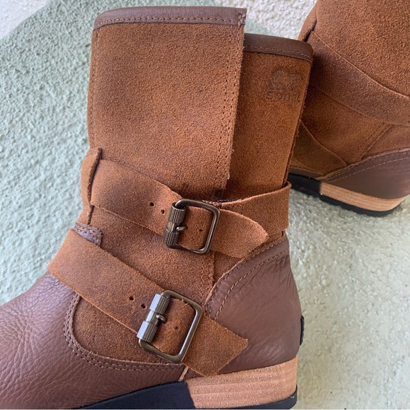 Sorel Brown Major Moto Boots Size 7 - Picture 11 of 15